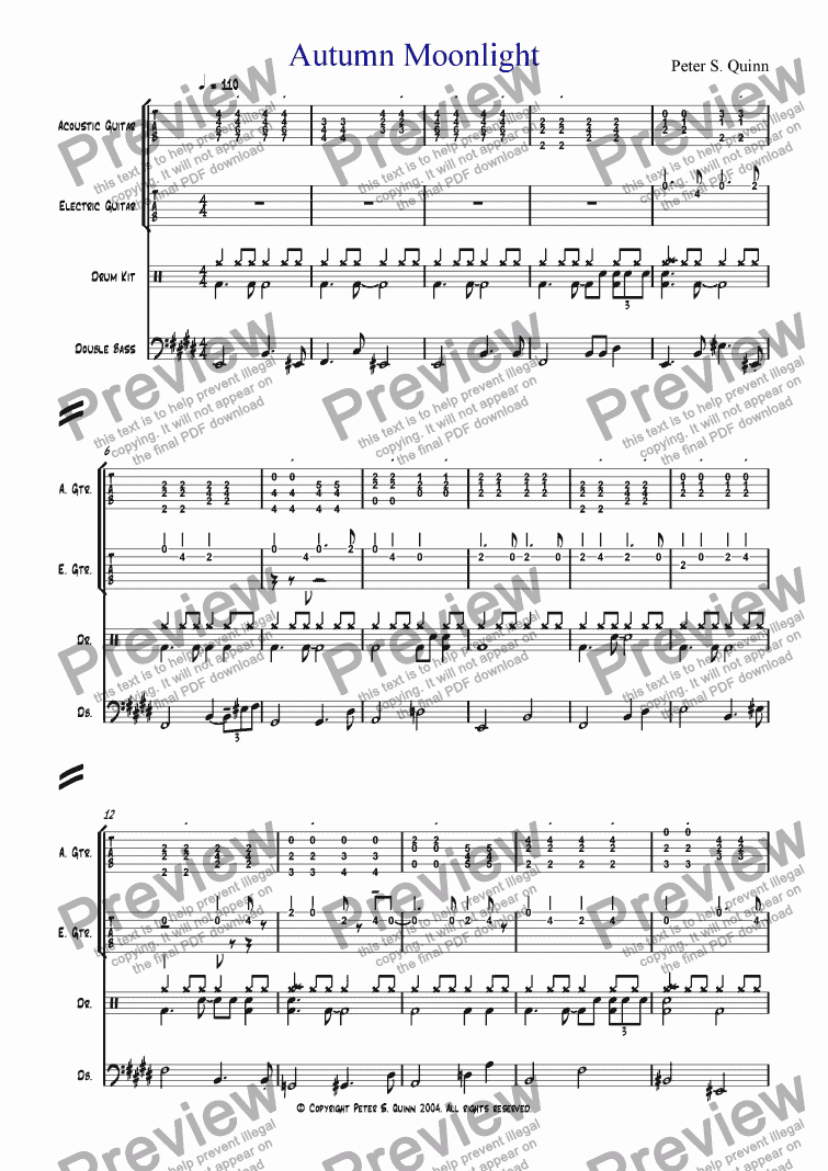 Autumn Moonlight Download Sheet Music Pdf File