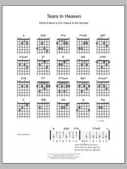 page one of Tears In Heaven (Easy Guitar)