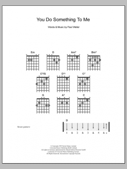 page one of You Do Something To Me (Easy Guitar)