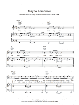 page one of Maybe Tomorrow (Piano, Vocal & Guitar Chords)