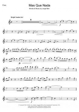 page one of Mas Que Nada (Say No More) (Flute Solo)