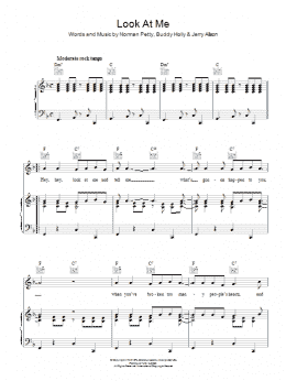 page one of Look At Me (Piano, Vocal & Guitar Chords)