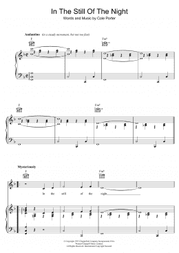 page one of In The Still Of The Night (Piano, Vocal & Guitar Chords)