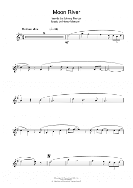 page one of Moon River (Flute Solo)