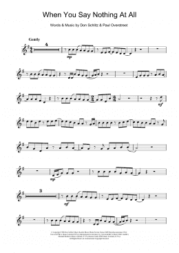 page one of When You Say Nothing At All (Flute Solo)