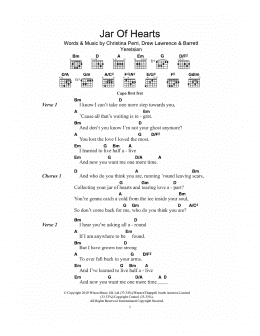 page one of Jar Of Hearts (Guitar Chords/Lyrics)