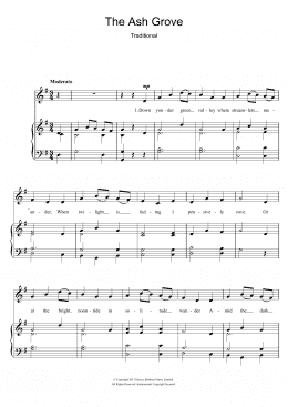 page one of The Ash Grove (Piano & Vocal)