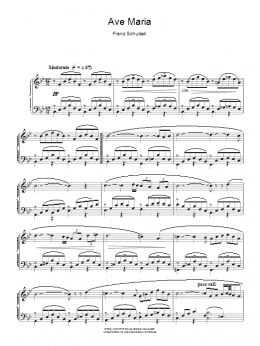 page one of Ave Maria (Piano Solo)