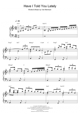 page one of Have I Told You Lately (Piano Solo)