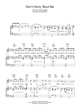 page one of Don't Worry 'Bout Me (Piano, Vocal & Guitar Chords)