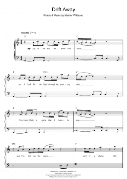 page one of Drift Away (Piano & Vocal)