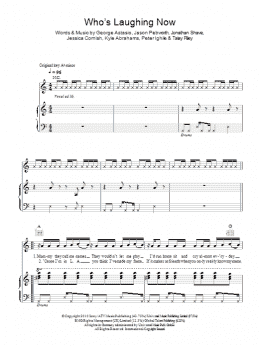 page one of Who's Laughing Now (Piano, Vocal & Guitar Chords)