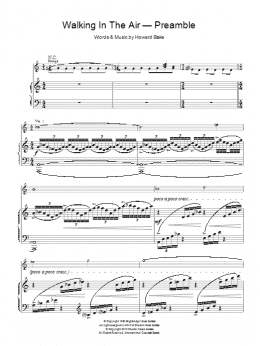 page one of Walking In The Air (theme from The Snowman) (Piano, Vocal & Guitar Chords)