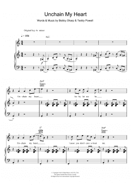 page one of Unchain My Heart (Piano, Vocal & Guitar Chords)