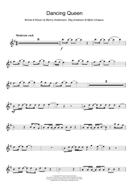 page one of Dancing Queen (Alto Sax Solo)