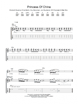 page one of Princess Of China (Guitar Tab)