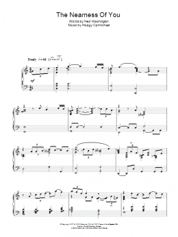 page one of The Nearness Of You (Piano Solo)