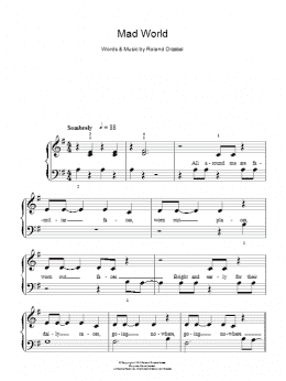 Mad world - Gary Jules Sheet music for Piano, Cello (Solo)