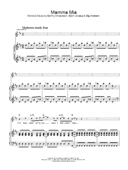 page one of Mamma Mia (Piano, Vocal & Guitar Chords)