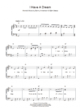 page one of I Have A Dream (Piano & Vocal)