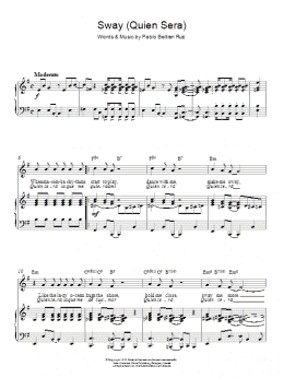 page one of Sway (Quien Sera) (Piano, Vocal & Guitar Chords)