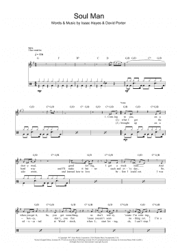 page one of Soul Man (Drums)