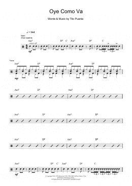 page one of Oye Como Va (Drums)