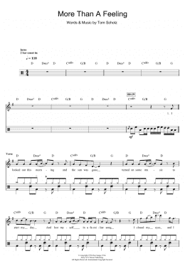 page one of More Than A Feeling (Drums)