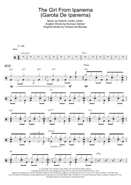 page one of The Girl From Ipanema (Garota De Ipanema) (Drums)