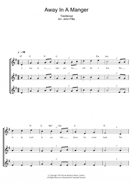 page one of Away In A Manger (Recorder Solo)