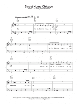 page one of Sweet Home Chicago (Easy Piano)