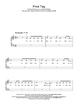 page one of Price Tag (Easy Piano)