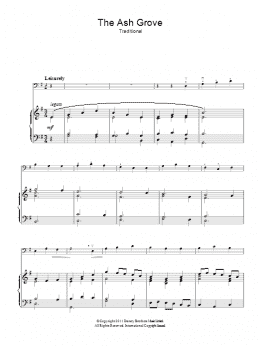 page one of The Ash Grove (Piano, Vocal & Guitar Chords)