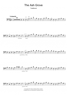 page one of The Ash Grove (Cello Solo)