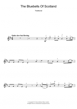 page one of The Bluebells Of Scotland (Violin Solo)