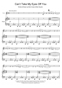 page one of Can't Take My Eyes Off Of You (Violin Solo)