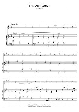 page one of The Ash Grove (Violin Solo)