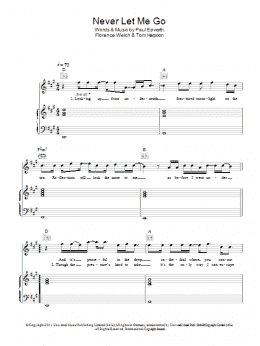 page one of Never Let Me Go (Piano, Vocal & Guitar Chords)