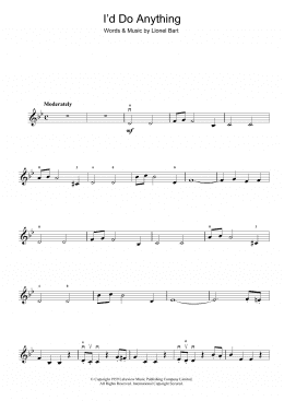 I'd Do Anything (from Oliver!) (violin Solo) - Print Sheet Music Now