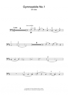 page one of Gymnopedie No. 1 (Cello Solo)