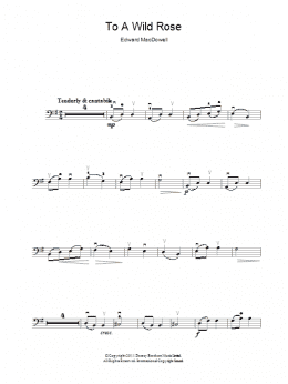 page one of To A Wild Rose (Cello Solo)