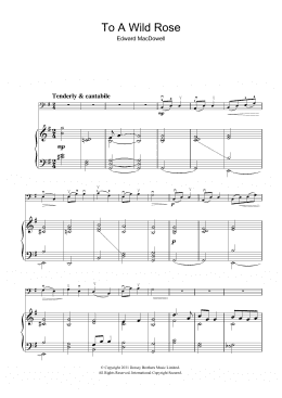 page one of To A Wild Rose (Cello Solo)