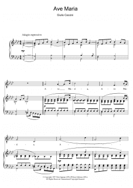 page one of Ave Maria (Piano & Vocal)