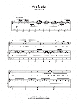 page one of Ave Maria (Piano & Vocal)