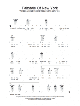 page one of Fairytale Of New York (Ukulele Chords/Lyrics)