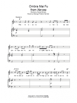 page one of Ombra Mai Fu (Piano & Vocal)