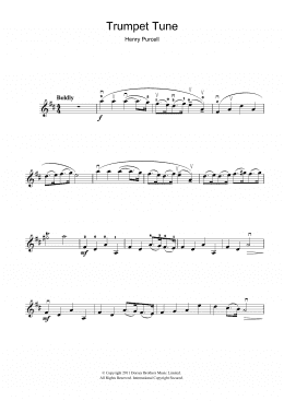 page one of Trumpet Tune (Violin Solo)