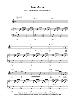 page one of Ave Maria (Piano, Vocal & Guitar Chords)