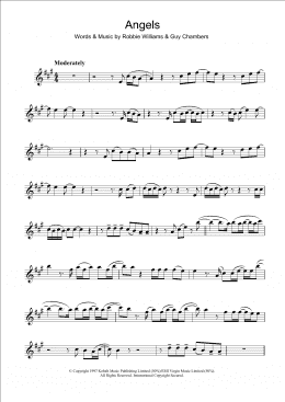 page one of Angels (Alto Sax Solo)