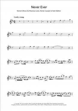 page one of Never Ever (Alto Sax Solo)